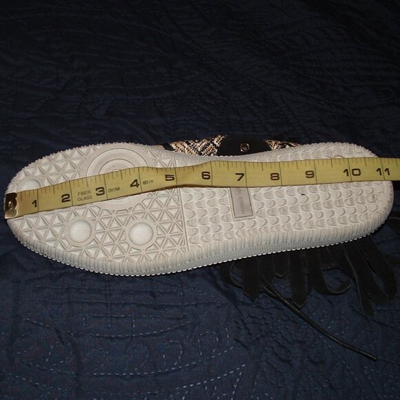 Mens Sz 10 Lace Up Fringed Black & Tan Athletic Shoes ANDROID HOMME MACH 2 - Picture 11 of 11